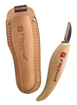 Flexcut KN30 Hip Knife w/ Leather Knife Sheath