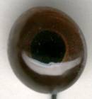 OFF WIRE GLASS EYES Tohickon #112 MED BROWN FLAT BACKS
