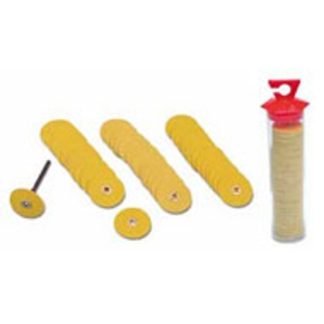 YELLOW SANDING DISKS 7/8" Fine Grit 100 ct. no mandrel