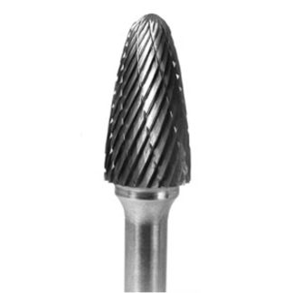 Carbide Tree 3/8" X 3/4"-Dbl-Cut <P>1/4' Shank -6" Long shaft