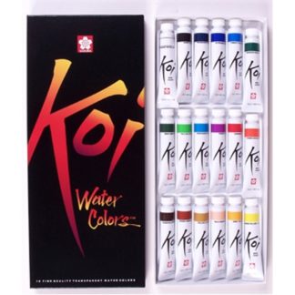 Koi Watercolor - 18 color set (12 ml tubes)