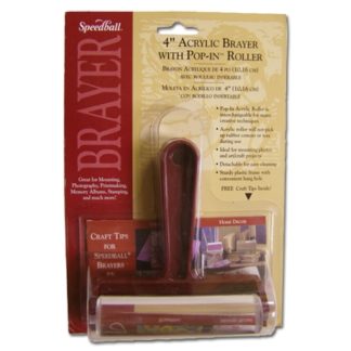 Speedball ACRYLIC POP-IN BRAYER PLASTIC 4 INCH CARDED