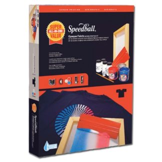 Speedball SUPER VALUE OPAQUE FABRIC SCREEN PRINTING KIT