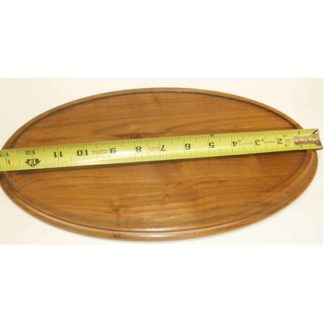 Base Oval Walnut 8 x 12 x 3/4" Recessed