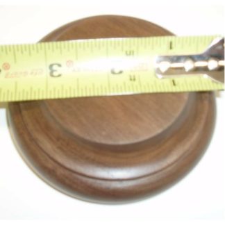 Walnut Round 04" Deluxe 1 1/4" Flat Top