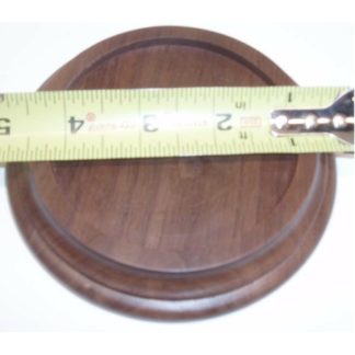 Walnut Round 5" Deluxe 1 1/4" Flat Top