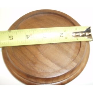 Walnut Round 6" Deluxe 1 1/4" Flat Top