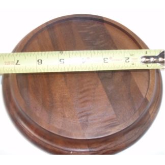 Walnut Round 7" Deluxe 1 1/4" Recessed