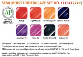 Semi-Moist Underglaze Decorating Colors
