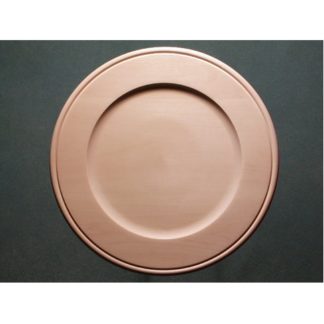 Plate Basswood, Outside Beaded Rim, 14"
