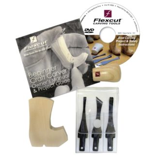 Flexcut SK110 Beginner 3-Blade Craft Carver Set