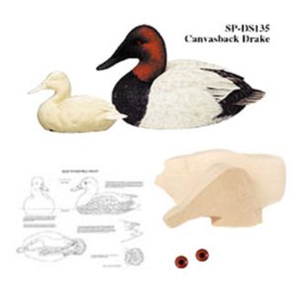 Kit- CANVASBACK DRAKE WOOD CARVING KIT