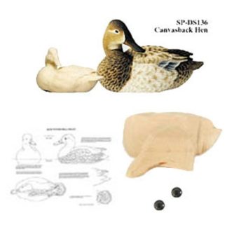 Kit- CANVASBACK HEN WOOD CARVING KIT