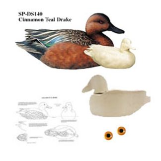 Kit- Cinnamon Teal Drake WOOD CARVING KIT