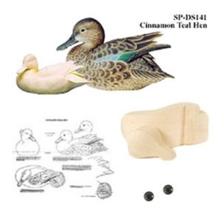 Kit- Cinnamon Teal Hen WOOD CARVING KIT