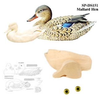 Kit- MALLARD HEN COMPLETE ANIMATED WOOD CARVING KIT