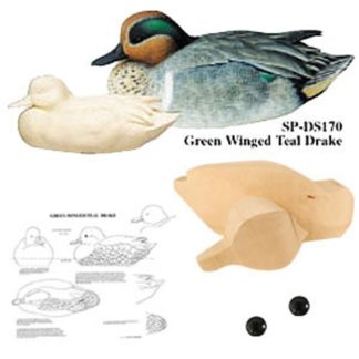 Kit- Green-Winged Teal Drake WOOD CARVING KIT
