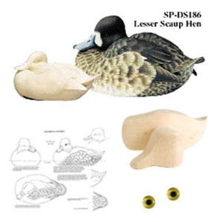 Kit- LESSER SCAUP HEN WOOD CARVING KIT