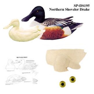 Kit- NORTHERN SHOVELER ANIMATED WOOD CARVING KIT