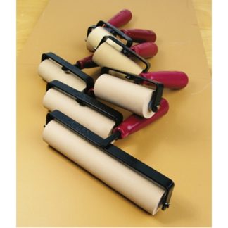Speedball SOFT RUBBER BRAYER H- DUTY STEEL FRAME 4 INCH CARDED