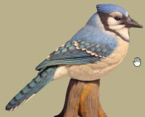 KIT-Eastern Blue Jay Basswood WOOD CARVING KIT, Jerry Simchuk