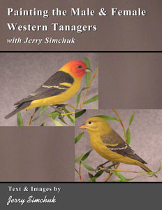 KIT-WESTERN TANAGER(MALE) Tupelo WOOD CARVING KIT, Jerry Simchuk