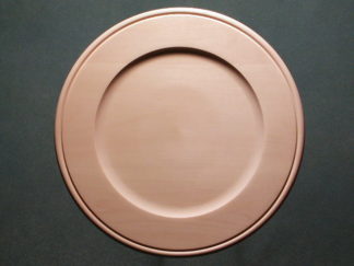 Plate Basswood, Outside Beaded Rim, 20"