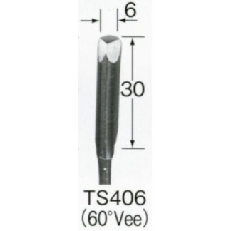 Automach #TS406 6mm 60 degree Vee Gouge