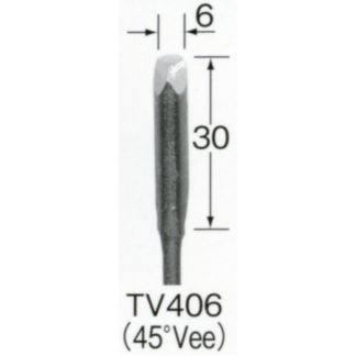 Automach #TV406 6 mm 45 degree Vee Gouge