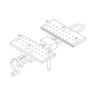 Large Peg Vise w/holes - Attachment only, no work Positioner included.