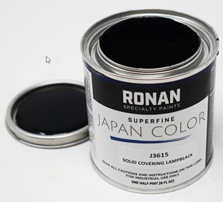 Japan Solid Covering Lampblack (True Black good Decoy black) 1/2pt.