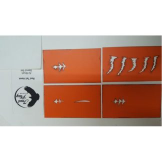 Feather Stencils Red Tail Hawk Set