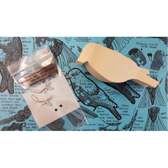 Bird Carving Kit Goldfinch: Tupelo