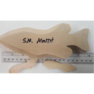 Small Mouth Bass Fish - Josh Guge cutout tupelo
