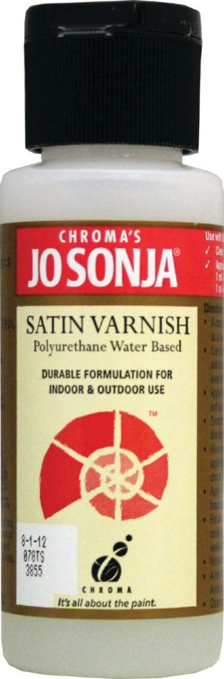 Jo Sonja's Polyurethane Water Based Varnish Satin 2 oz