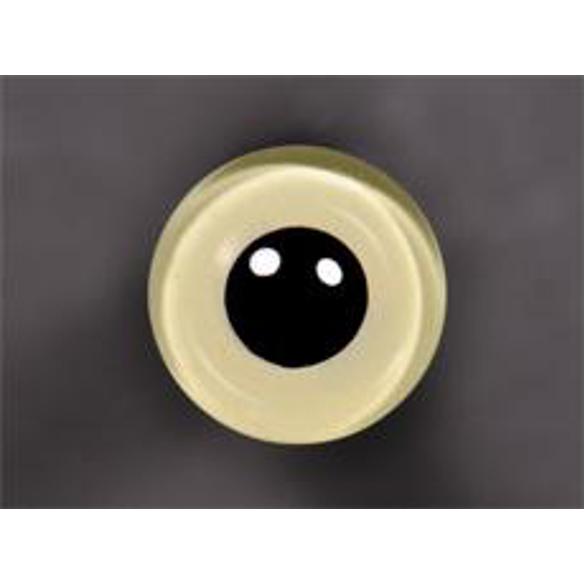 Tohickon Glass Eyes Off-Wire #112 - 12mm Pale Yellow M/P
