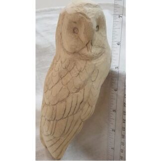 <font color="#FF0000">NEW - Exclusive BARN OWL (1/2 LIFESIZE) Jerry Simchuk Tupelo Rough-Out</font>