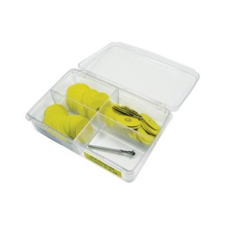 YELLOW SANDING DISKS Disc Assortment 100 ps. includes mandrel
