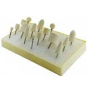 Foredom AKFK3 Mounted Felt Bob Kit, 16-Pc