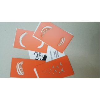 Vermiculation Stencils Wood Duck Set