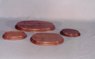 Base Oval Walnut 10 x 14 x 1 1/4"