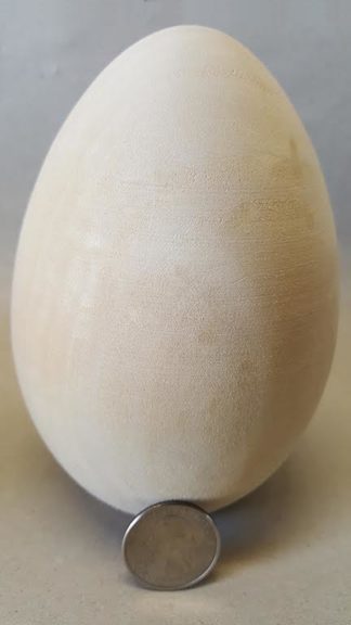 Eggs, Large basswood 3" Wide x 4-1/2" Tall