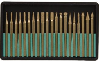 Diamond 20 Piece Bur Set 1/8" shank Titanium Coated