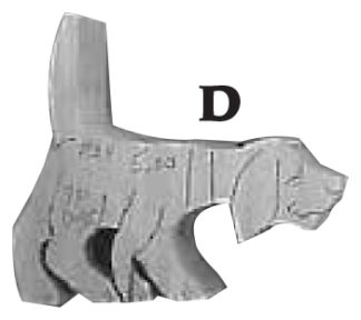 Basswood Cutout - Dog Tom Wolfe Sad Beagle, 5" L #D