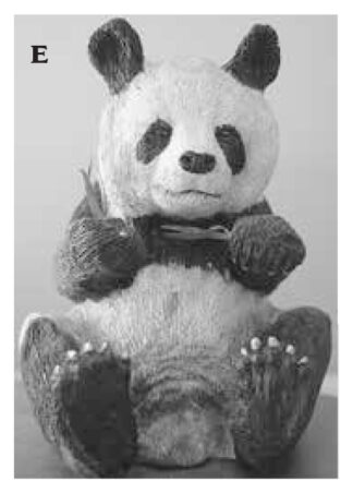 Basswood Rough-out Panda 5" T by Jim Wilsford