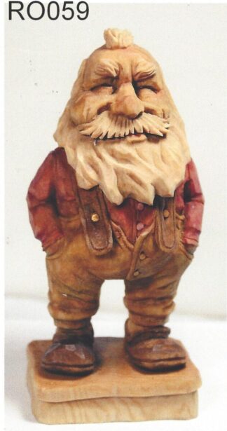 Basswood Rough-out- Santa w/ suspenders Wayne Shinlever<P> 6” T x 3 " W