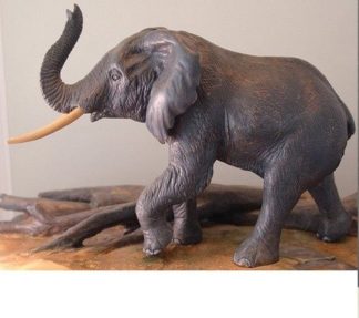 Basswood Rough-out Elephant (Tusks not included) 5"T by Jim Wilsford