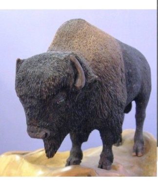Basswood Rough-out- Buffalo<P> 7" L x 5"