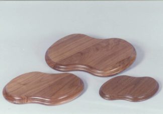 Walnut Deluxe Free form Teal or Scaup size Recessed Top 13" x 14" x 1-1/2" thick