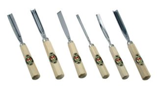 Two Cherries, Set of 6 Carving Tools in Cardboard Box
